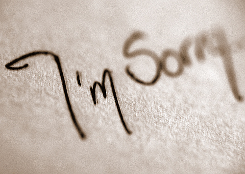 sorry poems for love. It was hard to say I was sorry